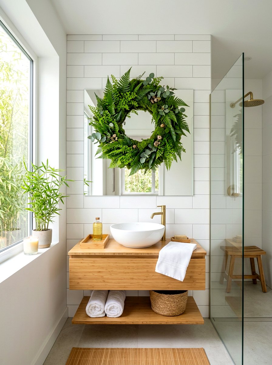 Fern And Moss Wreath - 25 Spring Moss Wreath Ideas