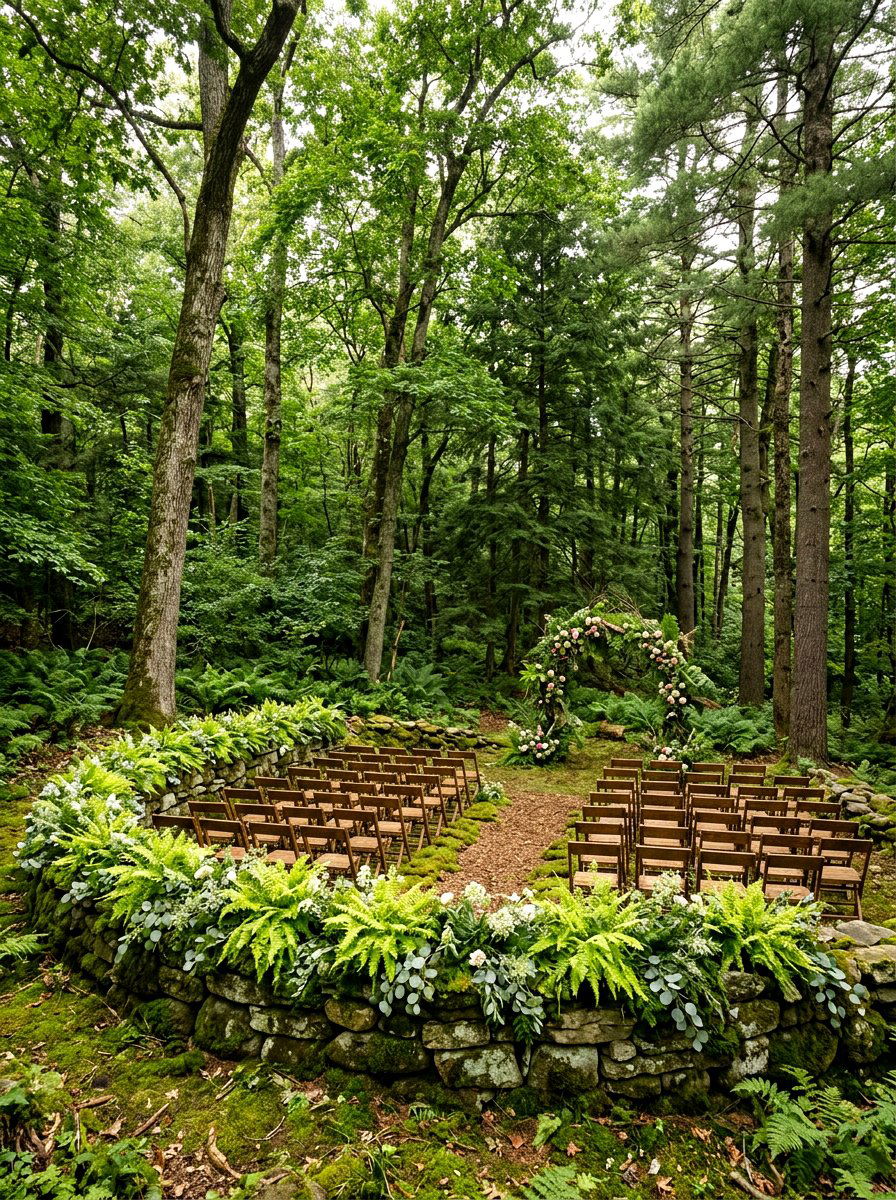 Fern Greenery Runner - 25 Spring Wedding Garland Ideas
