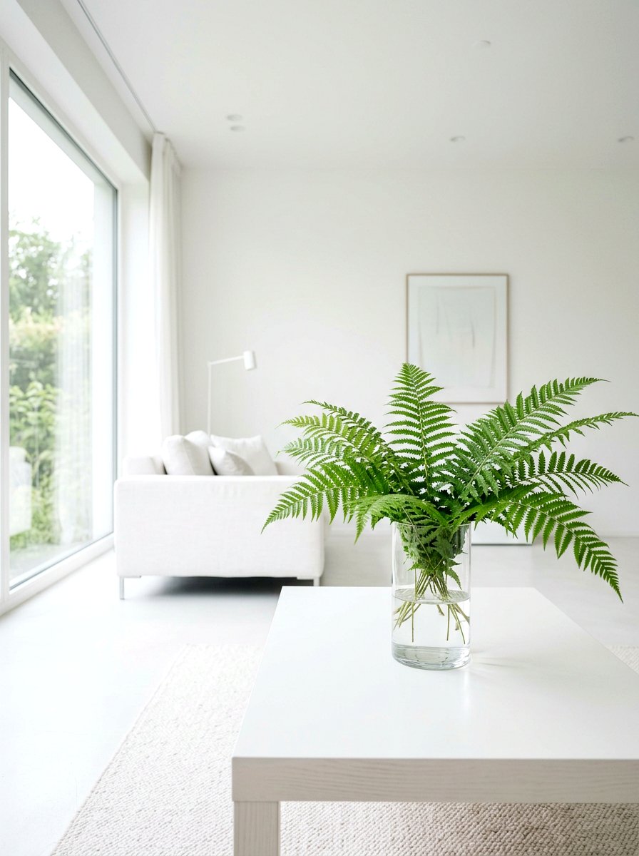 Fern Leaf Display - 25 Spring Living Centerpiece Ideas