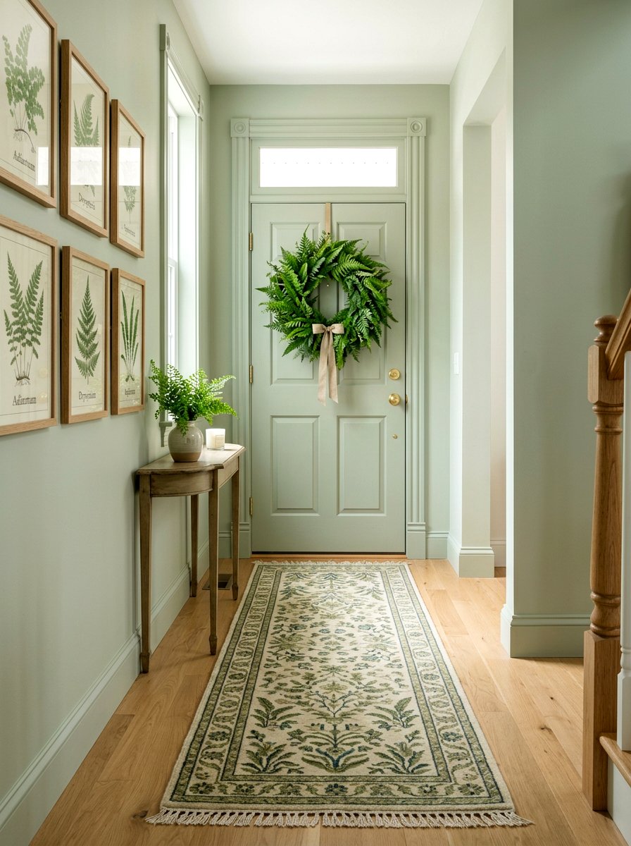 Fern Leaf Wreath - 25 Spring Mini Door Wreath Ideas