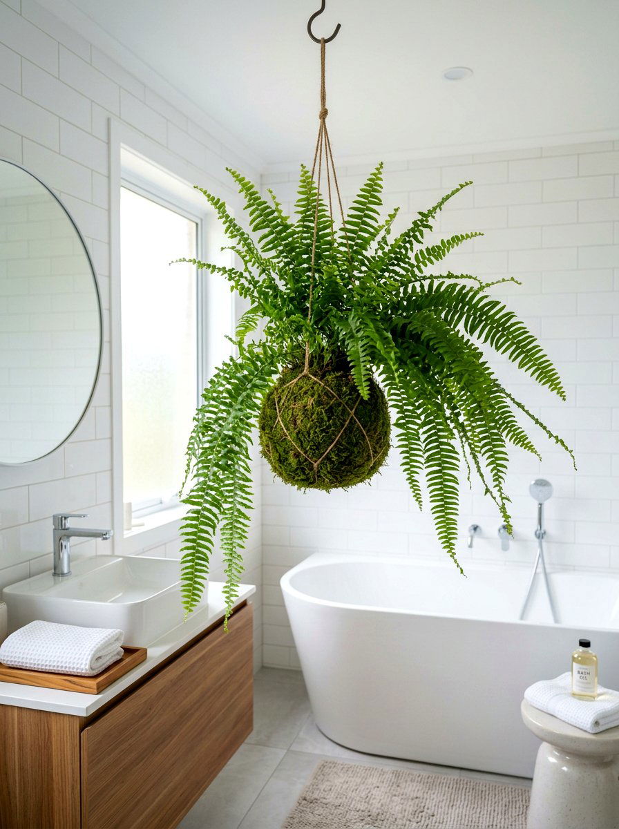 Fern Moss Ball - 25 Spring Moss Ball Ideas