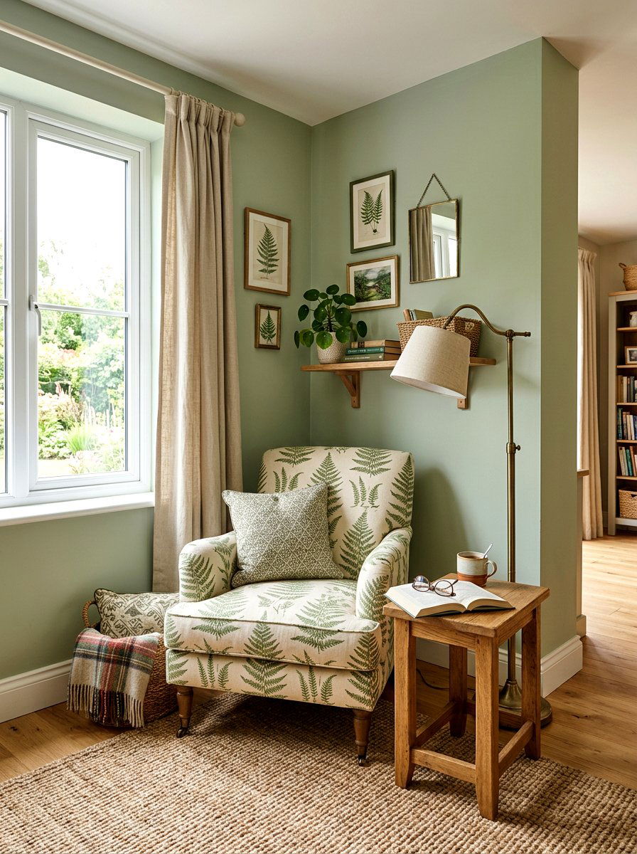 Fern Print Chair - 25 Spring Botanical Print Decor Ideas