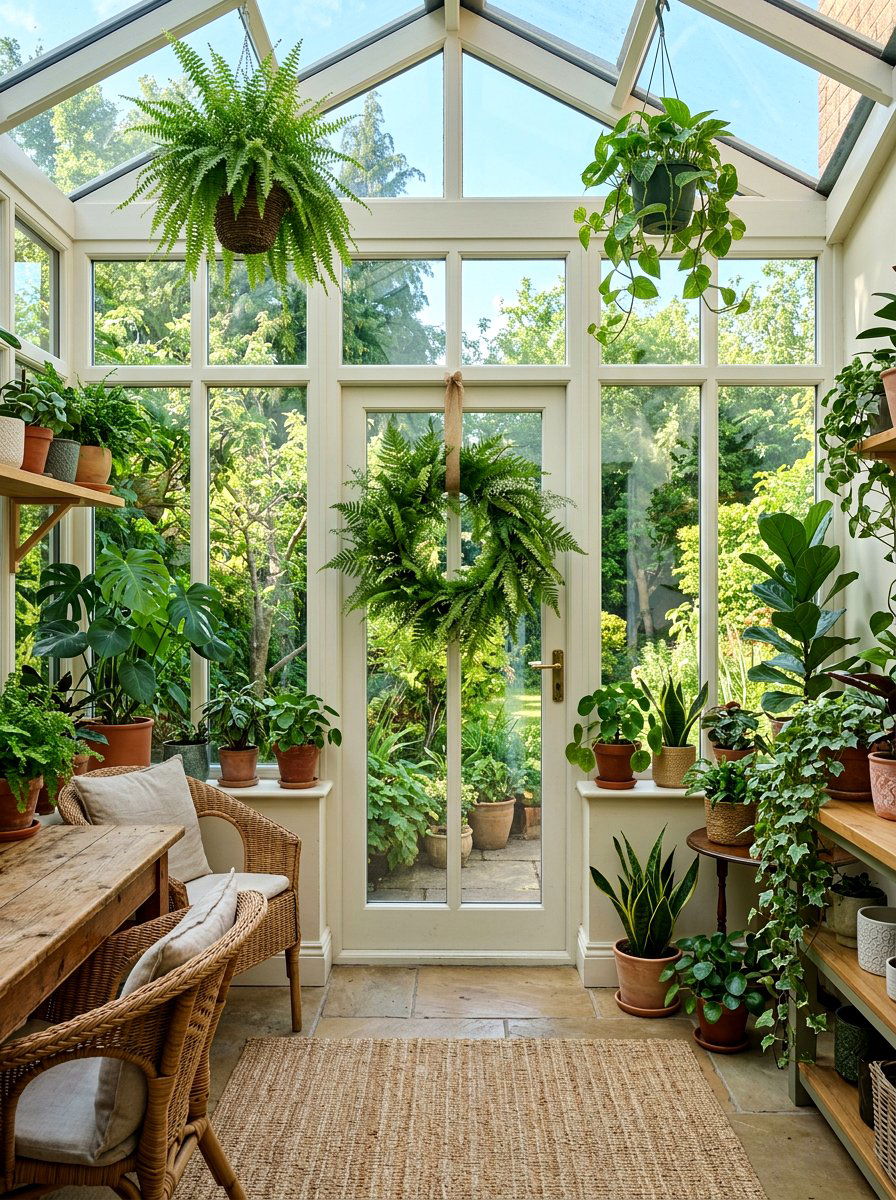 Fern leaf green wreath - 25 Spring Mini Wreath Ideas