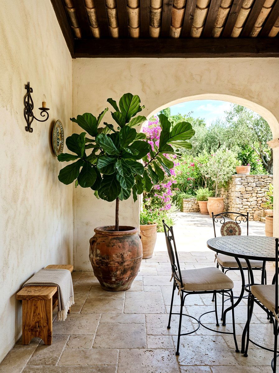 Fiddle Leaf Fig In Terra Cotta Pot - 25 Spring Fiddle Leaf Fig Styling Ideas