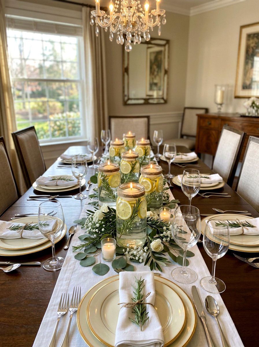 Floating Candle Mason Jar - 25 Spring Mason Jar Decor Ideas