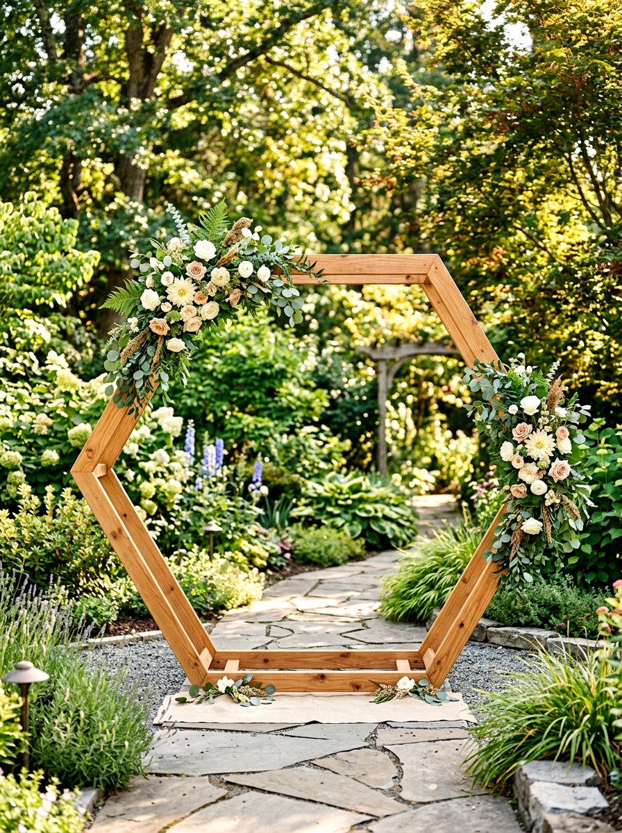 Floating Flower Installation - 25 Spring Wedding Photo Backdrop Ideas