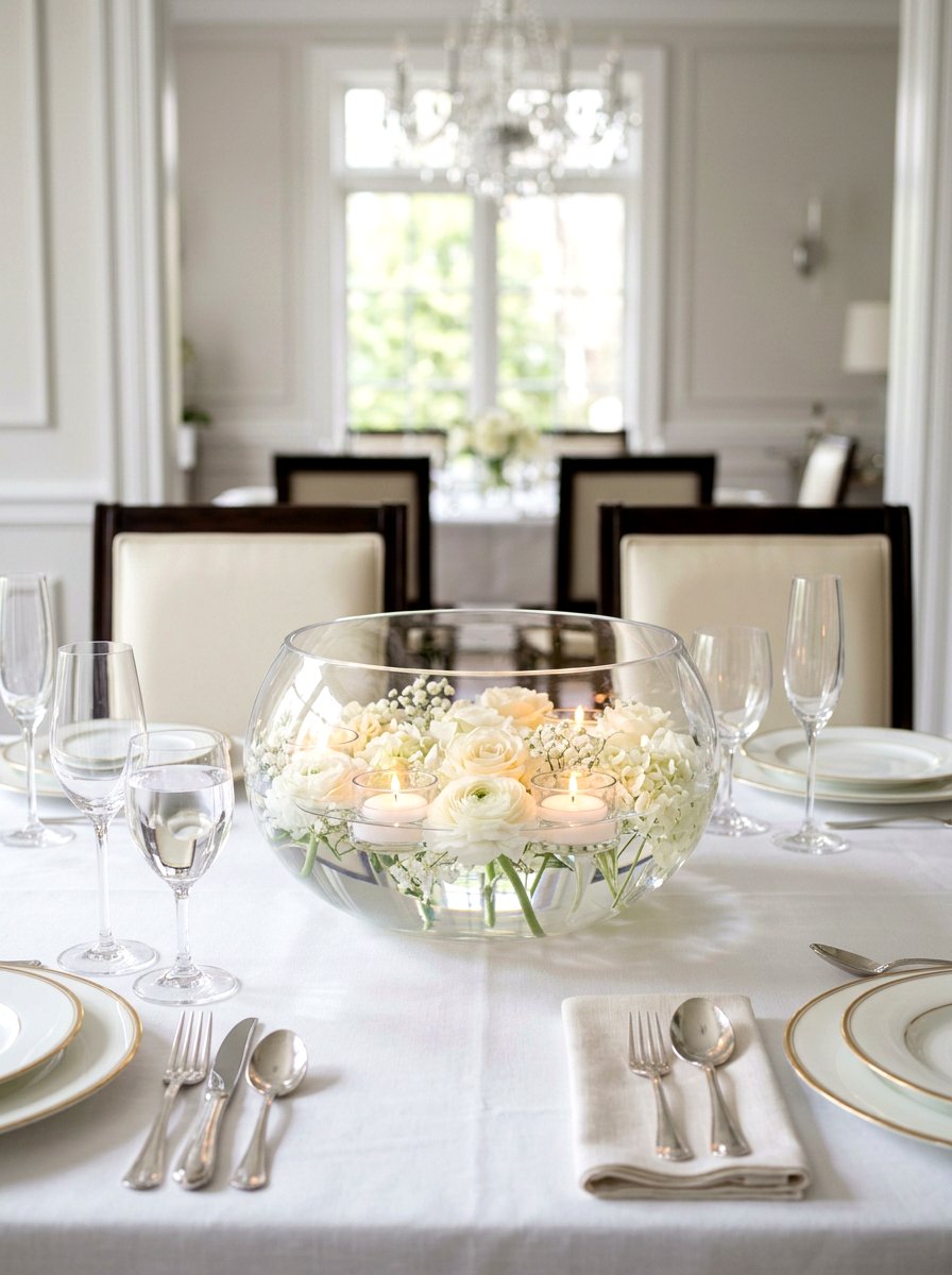 Floating Flower Votive - 25 Spring Votive Candle Ideas