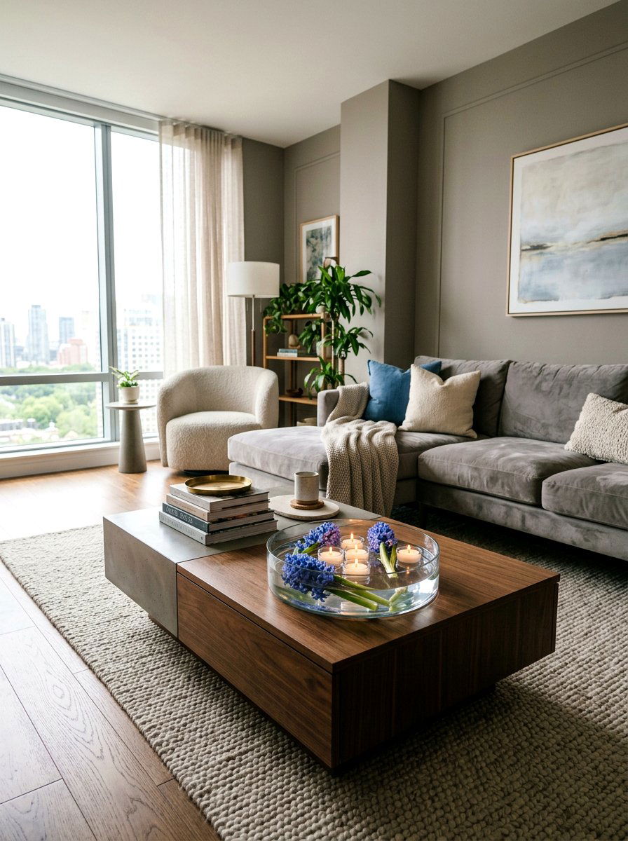 Floating Hyacinth Bowl Centerpiece - 25 Spring Hyacinth Arrangement Ideas