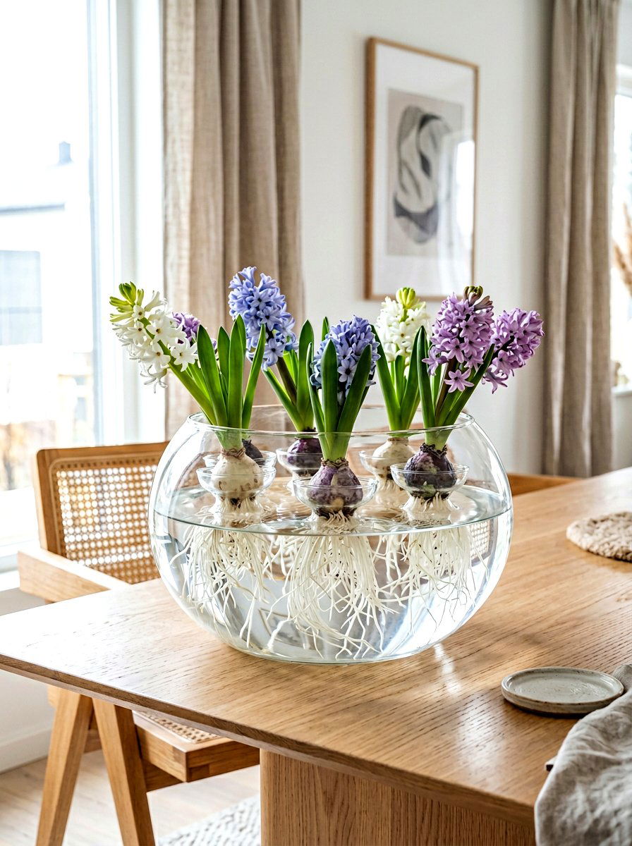 Floating Hyacinth Bulb Glass - 25 Spring Hyacinth Bulb Glass Ideas