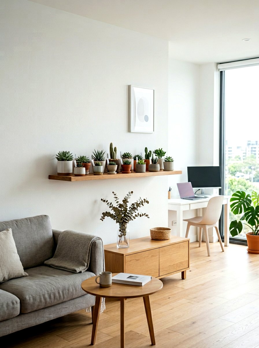 Floating Succulent Shelf - 25 Spring Succulent Decor Ideas