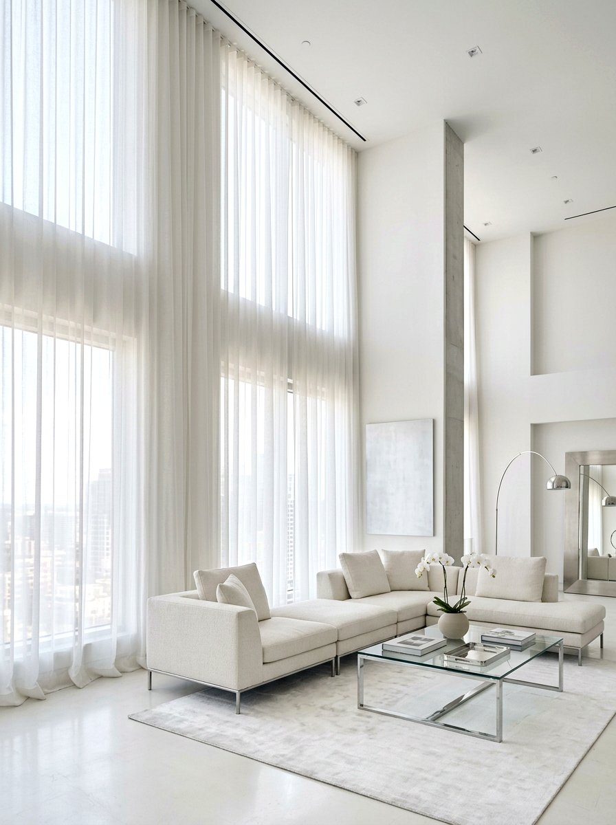 Floor to ceiling sheer curtain - 25 Spring Sheer Curtain Ideas