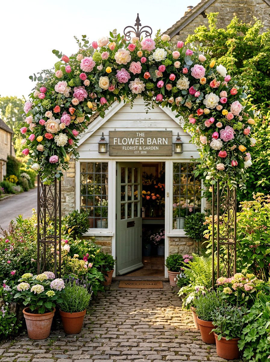 Floral Arch Display - 25 Spring Shop Window Ideas