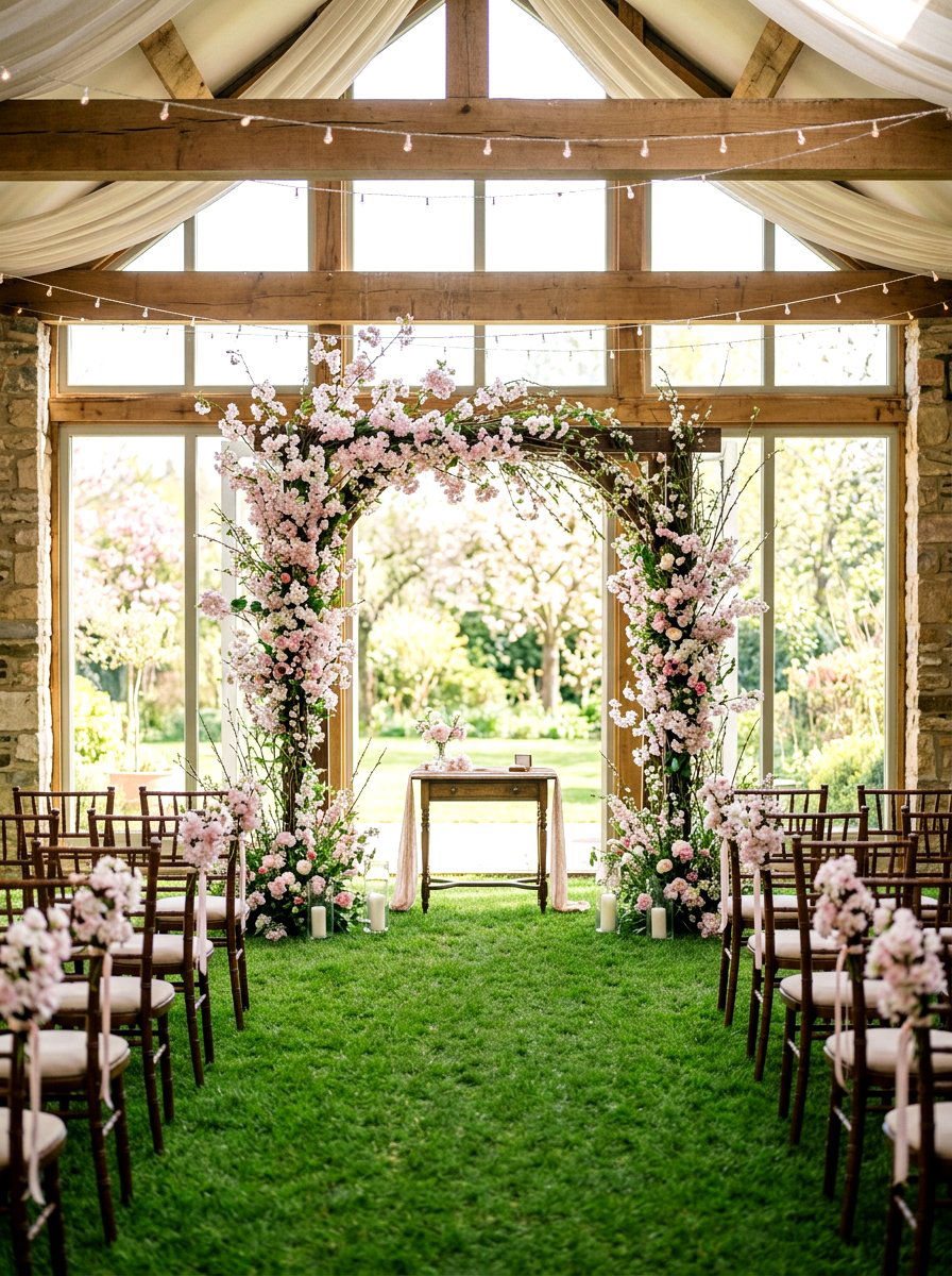 Floral Arch - 25 Spring Wedding Backdrop Ideas