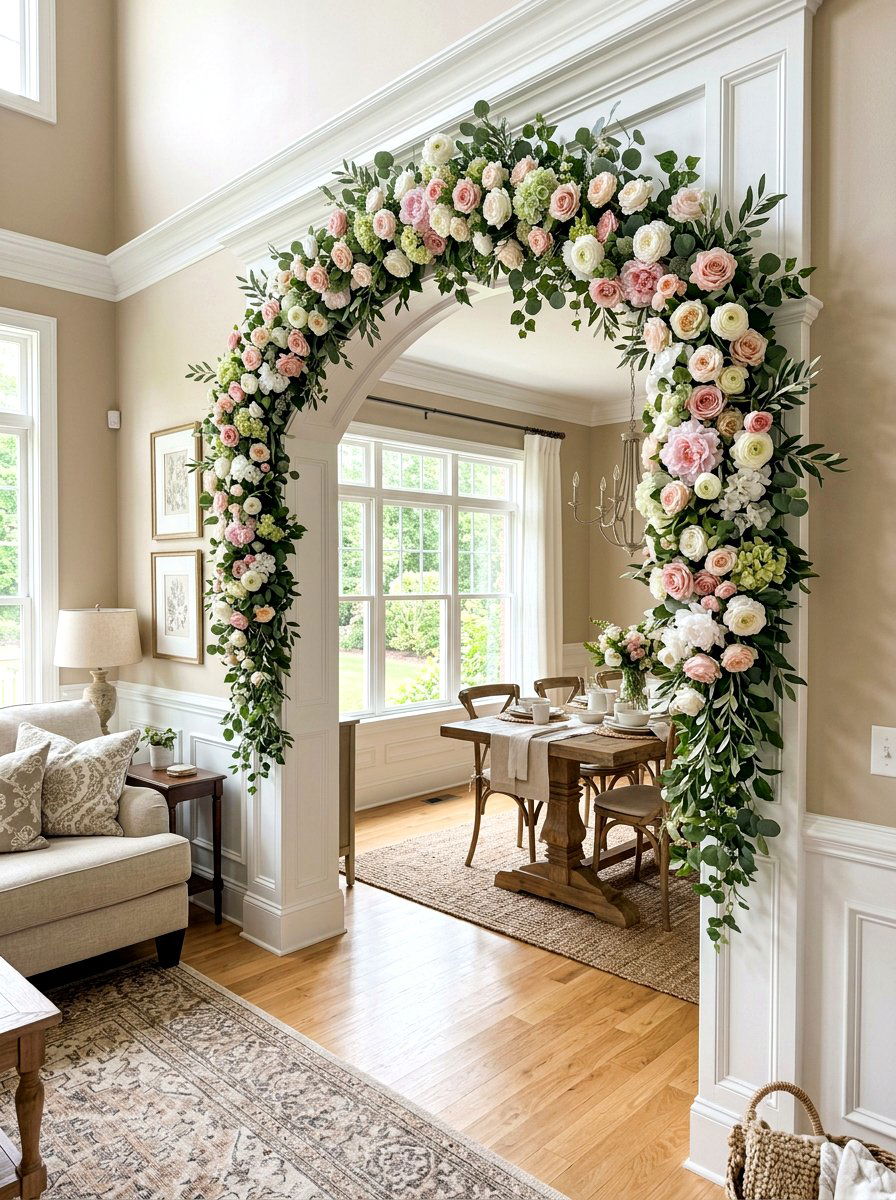 Floral Archway Decor - 25 Spring Boutique Decor Ideas