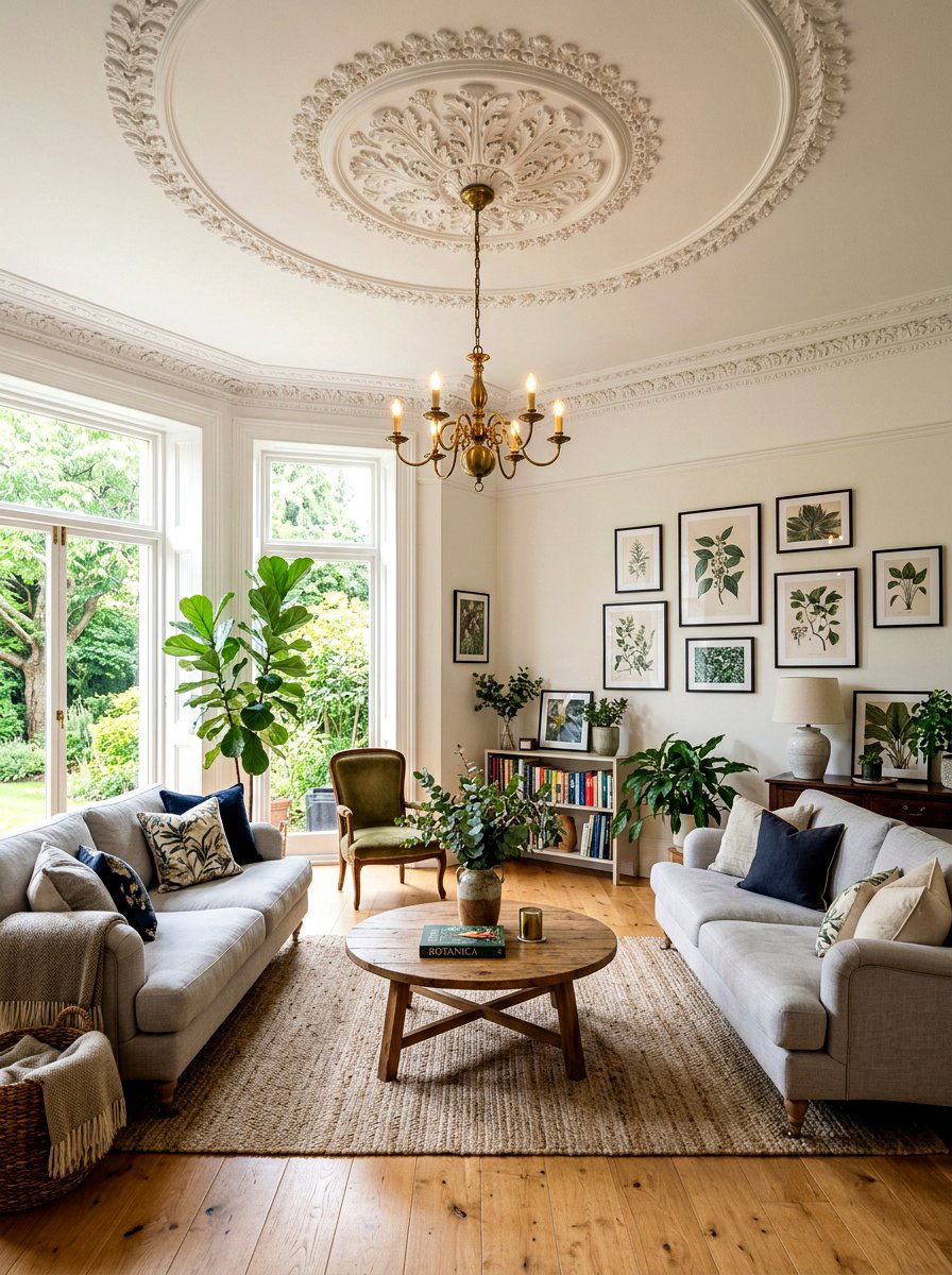 Floral Ceiling Relief - 25 Spring Ceiling Medallion Decor Ideas