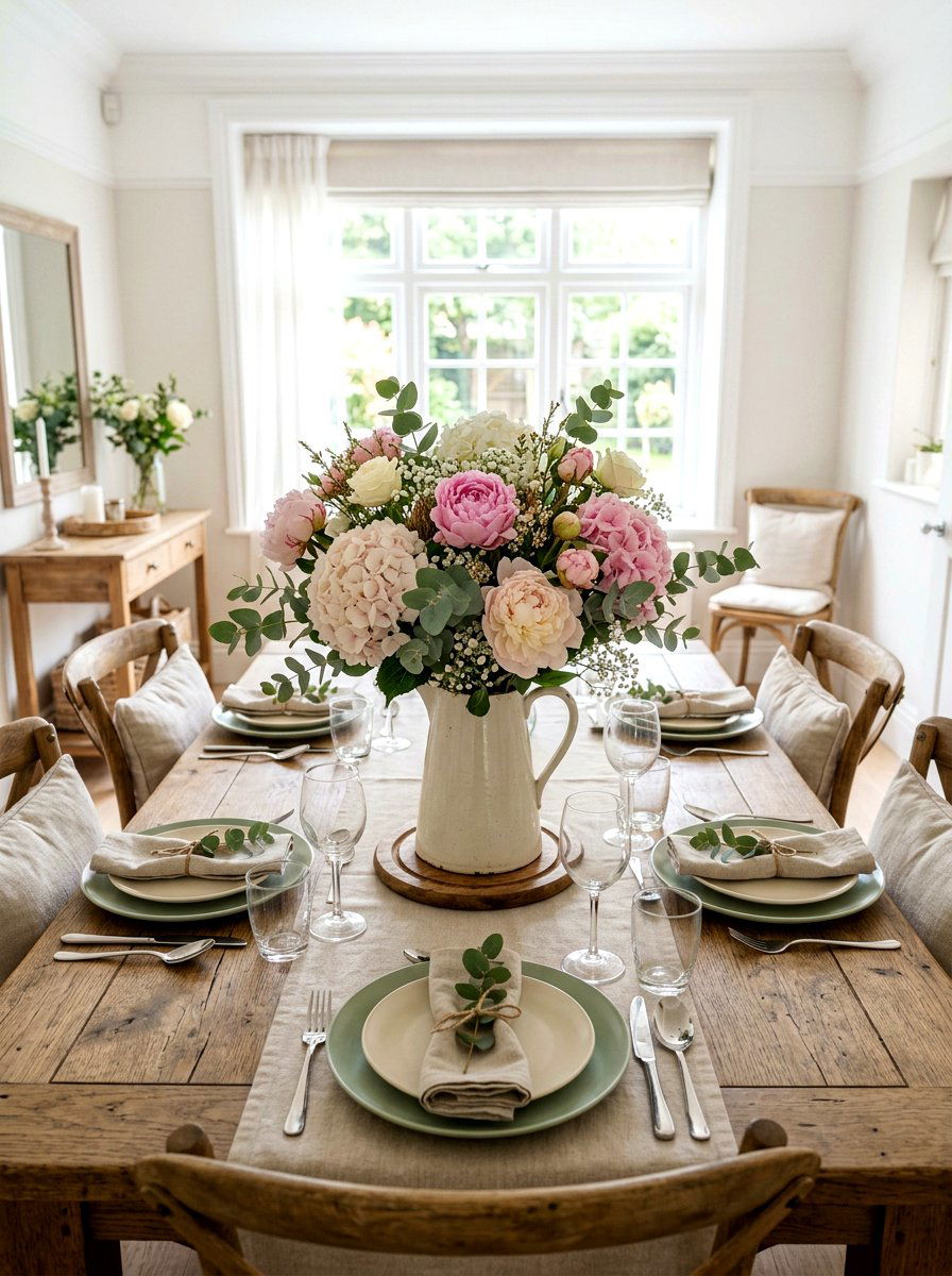 Floral Centerpiece - 25 Spring DIY Decor Ideas