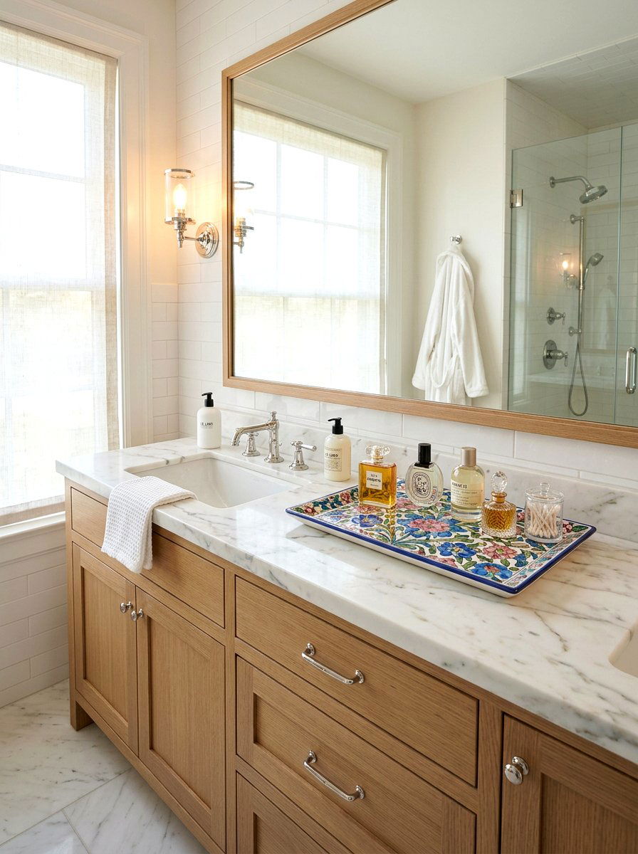 Floral Ceramic Tile - 25 Spring Ceramic Decor Ideas