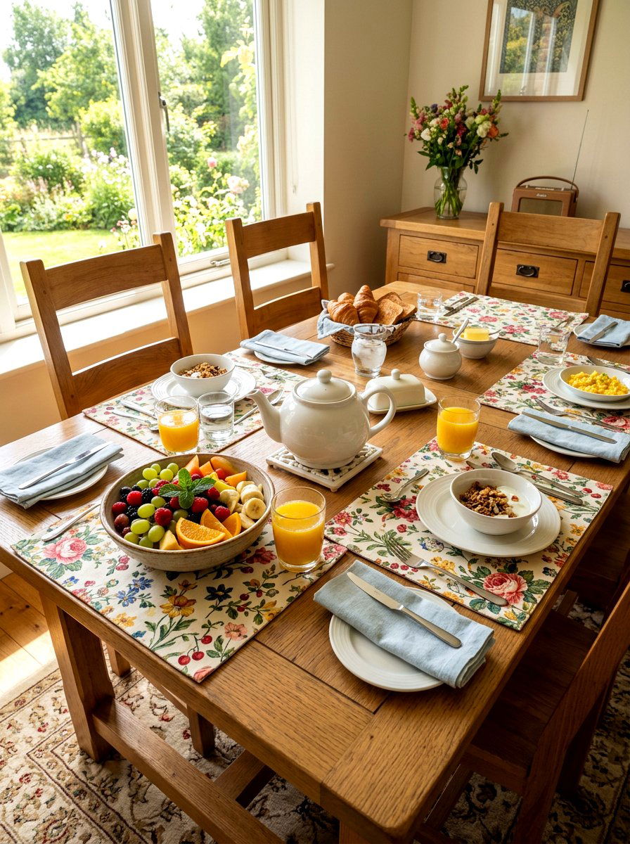 Floral Dining Placemats - 25 Spring Floral Print Decor Ideas