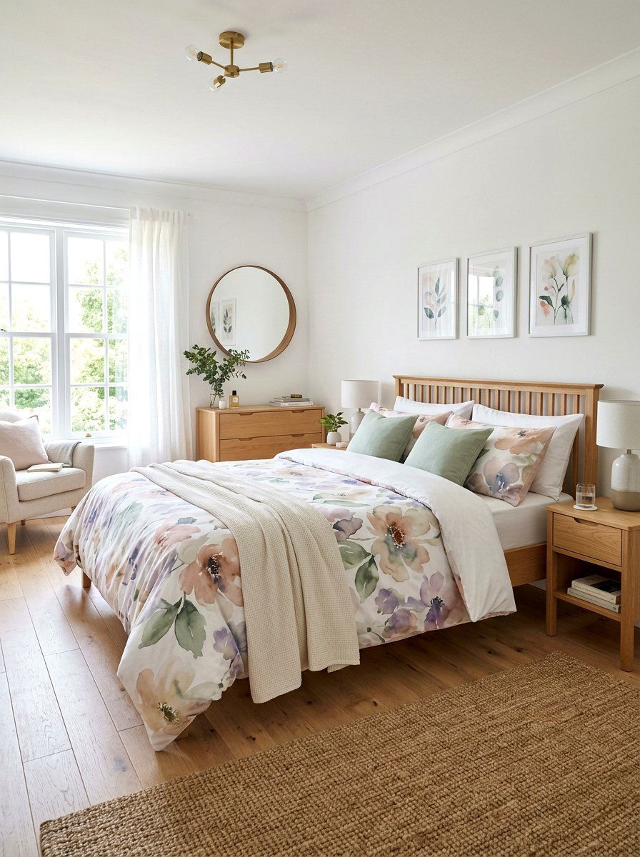 Floral Duvet Cover - 25 Spring Bed Styling Ideas
