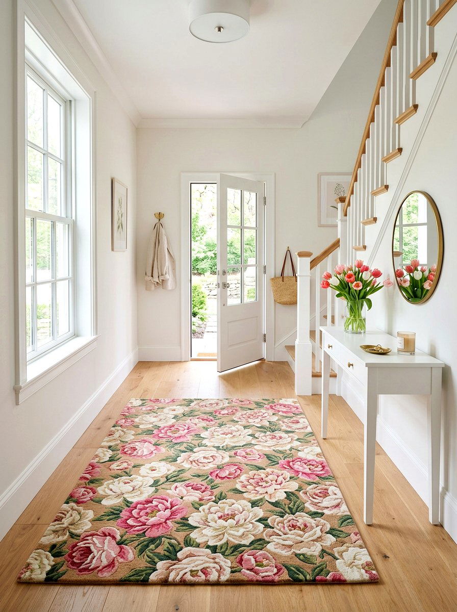 Floral Entryway Rug - 25 Spring Entryway Rug Ideas