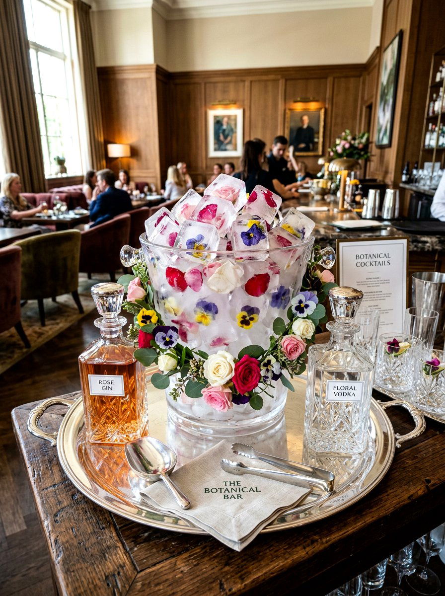 Floral Ice Bucket - 25 Spring Wedding Shower Decor Ideas
