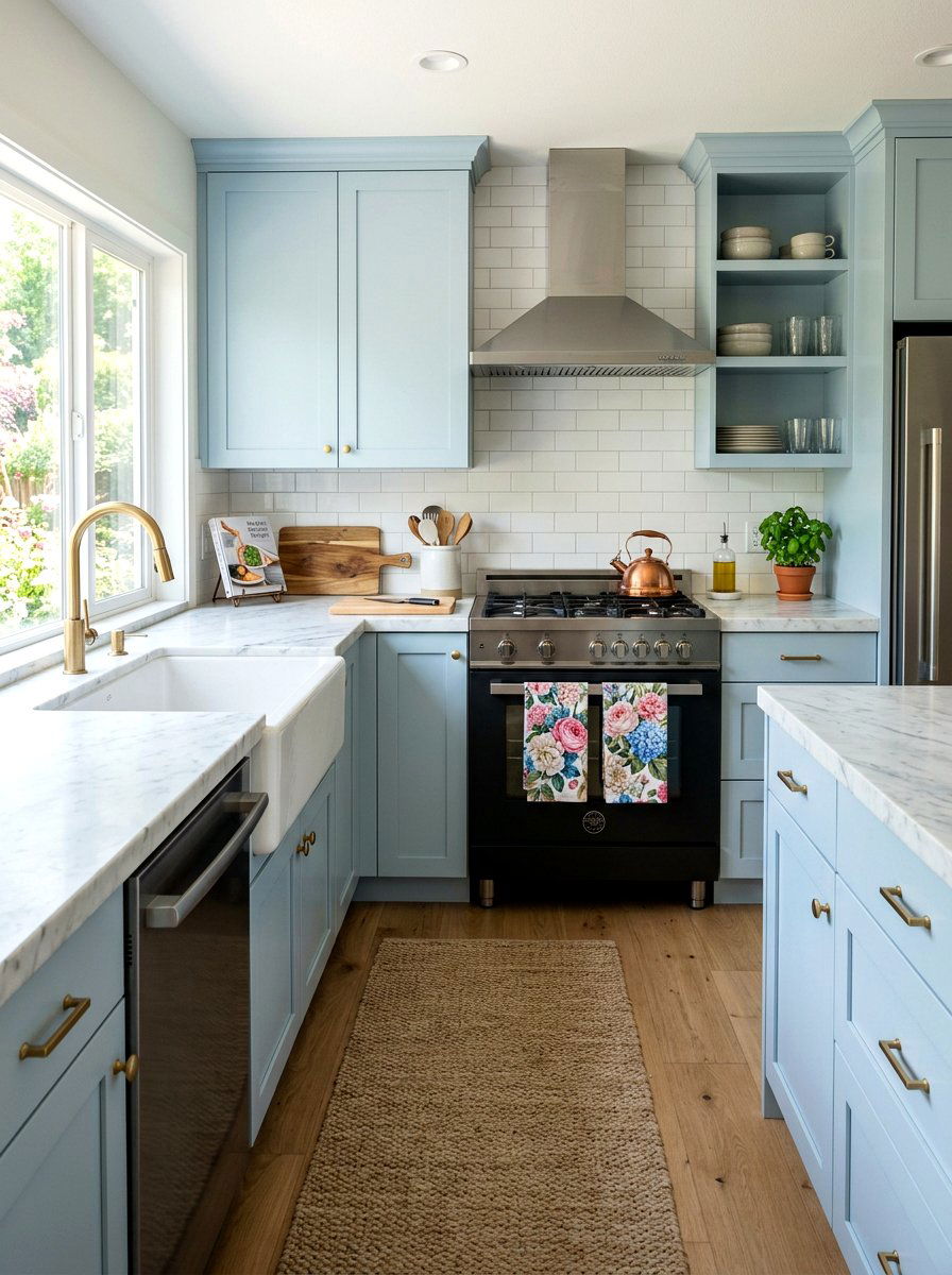 Floral Kitchen Hand Towels - 25 Spring Floral Print Decor Ideas