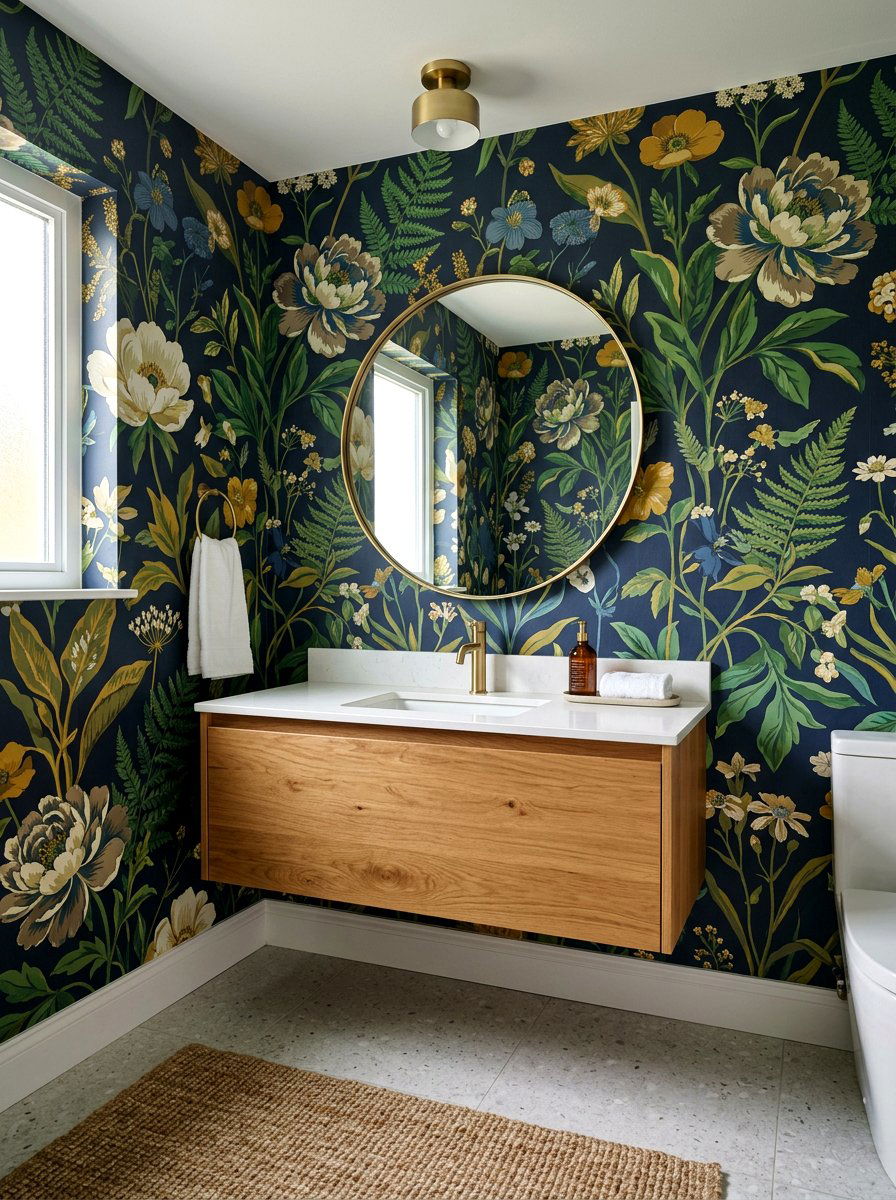 Floral Print Wallpaper - 25 Spring Modern Decor Ideas