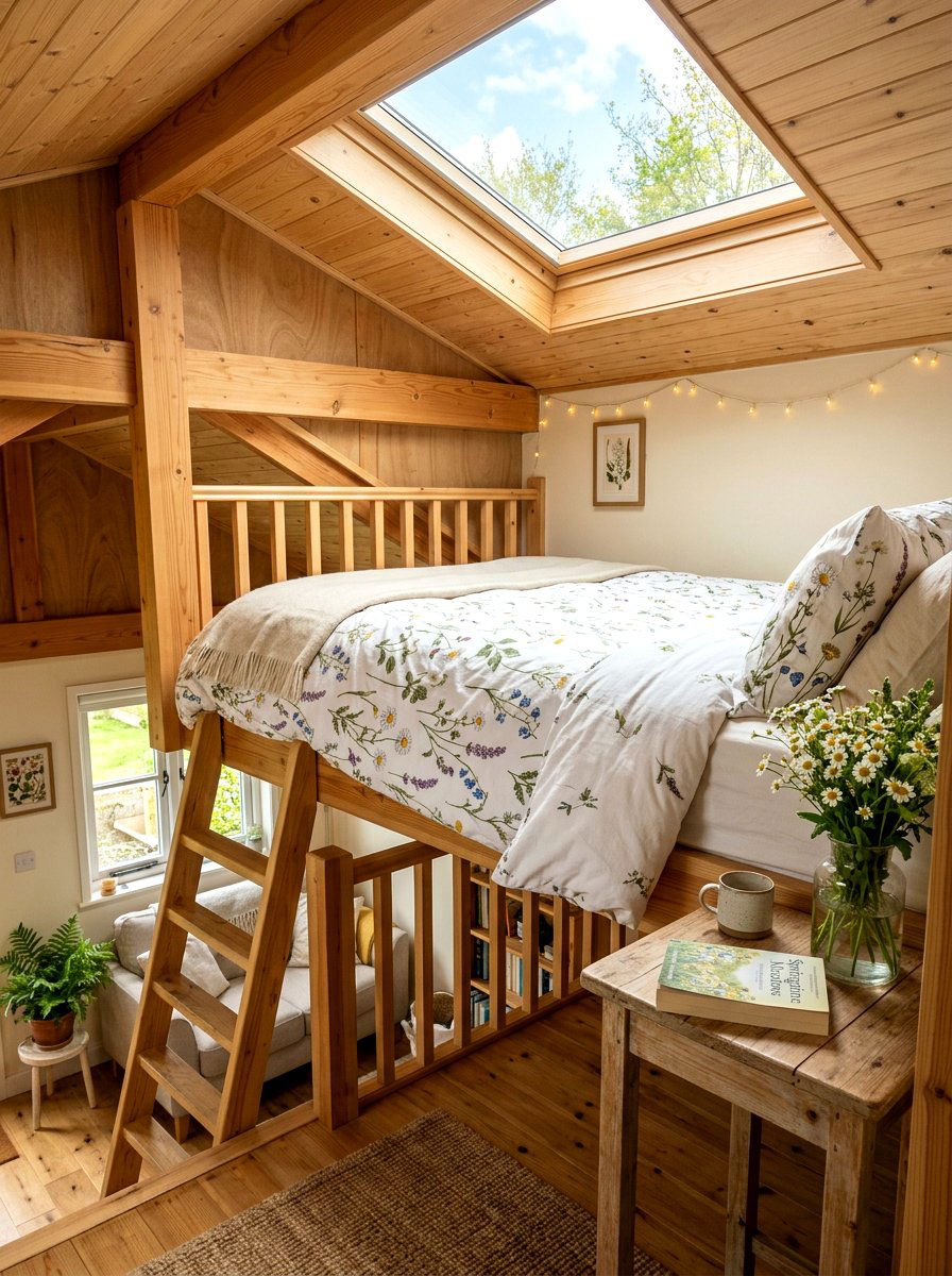 Floral Tiny Home Bedding - 25 Spring Tiny Home Decor Ideas