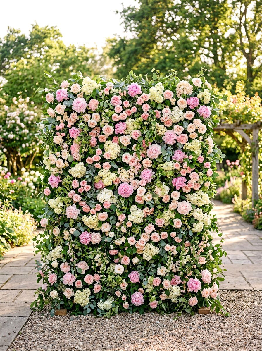 Floral Wall Backdrop - 25 Spring Photo Booth Ideas