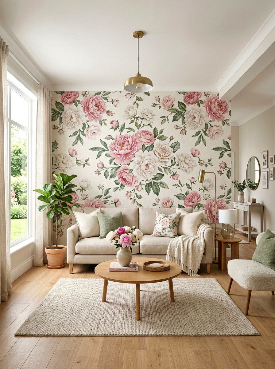 25 Modern Spring Wallpaper Ideas for a Fresh Room Look