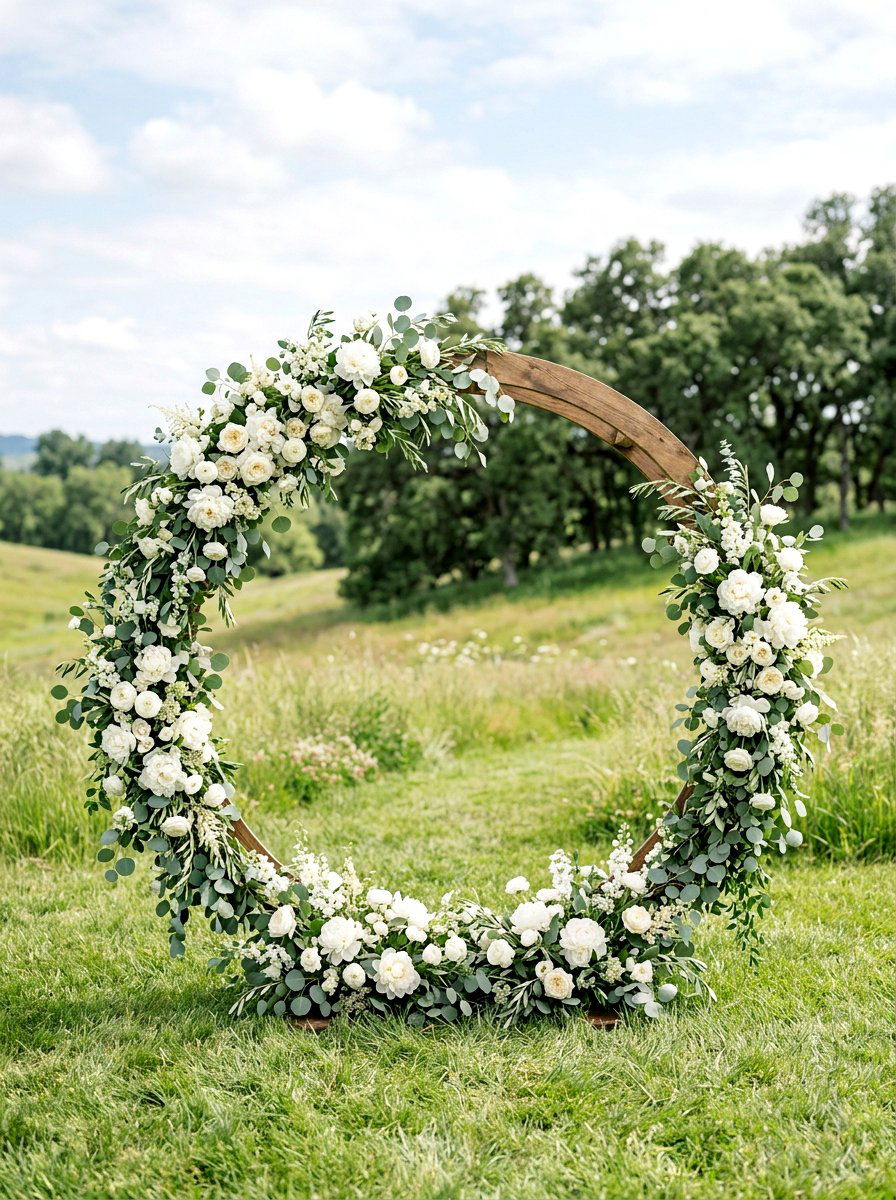 Floral Wedding Arch - 25 Spring Outdoor Wedding Decor Ideas