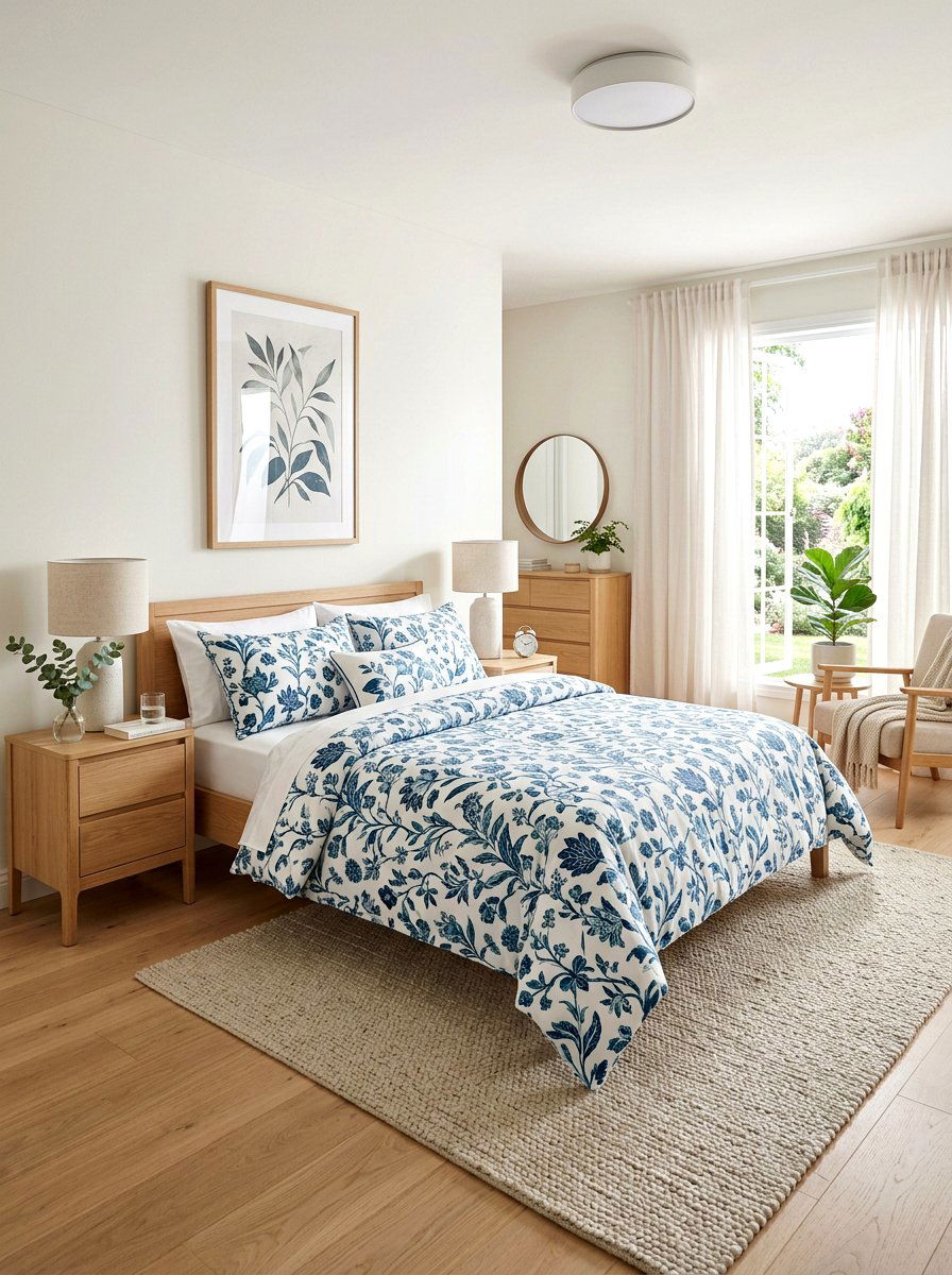 Floral bedding set for master bedroom - 25 Spring Floral Decor Ideas