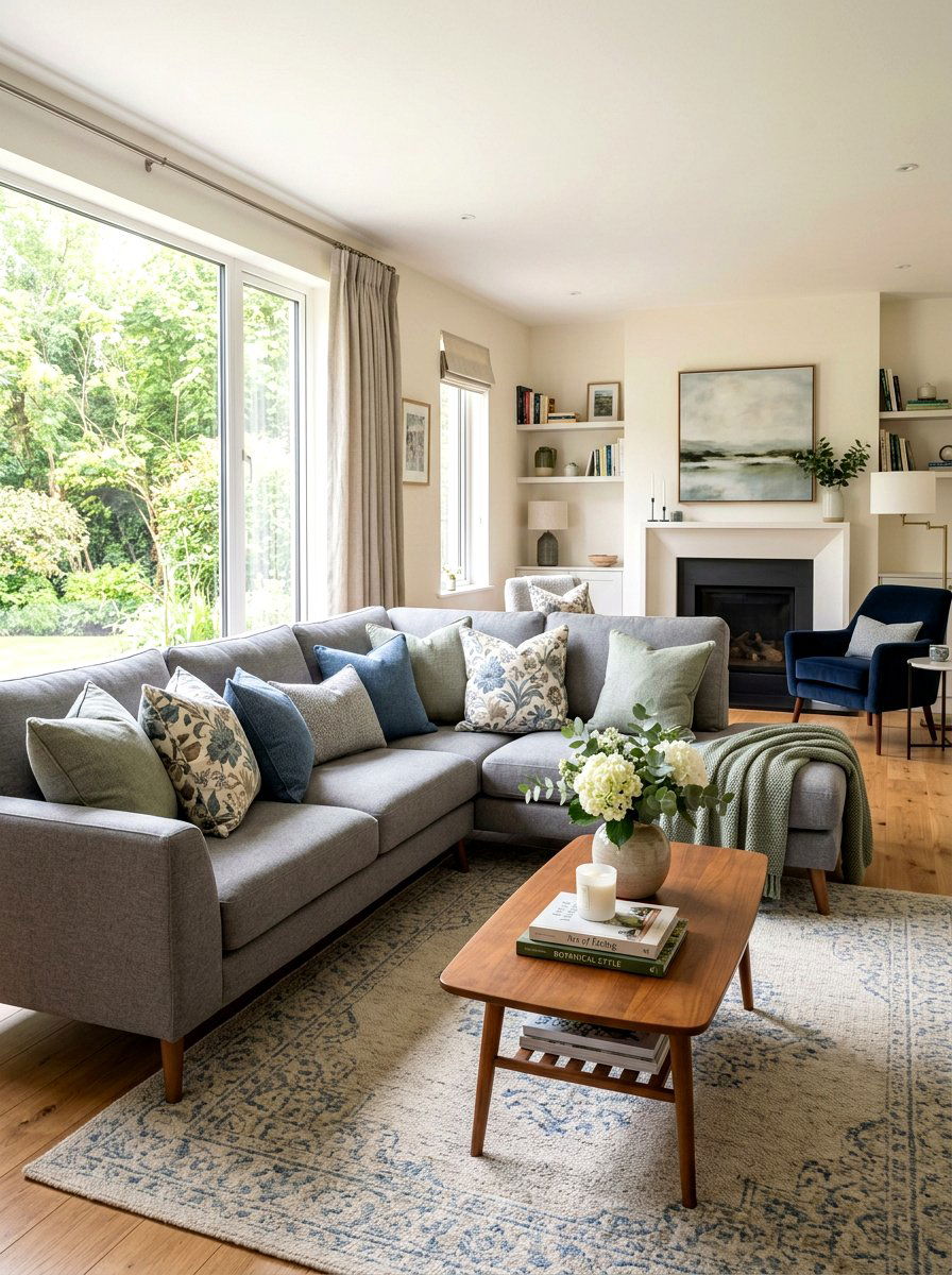 Floral pattern throw pillows - 25 Spring Floral Decor Ideas