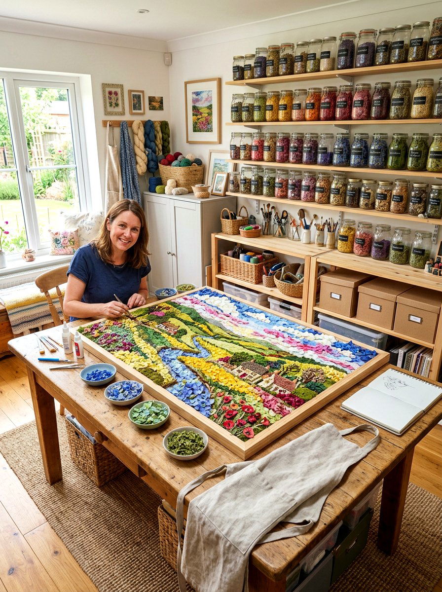 Flower Petal Art - 25 Spring Nature Craft Ideas