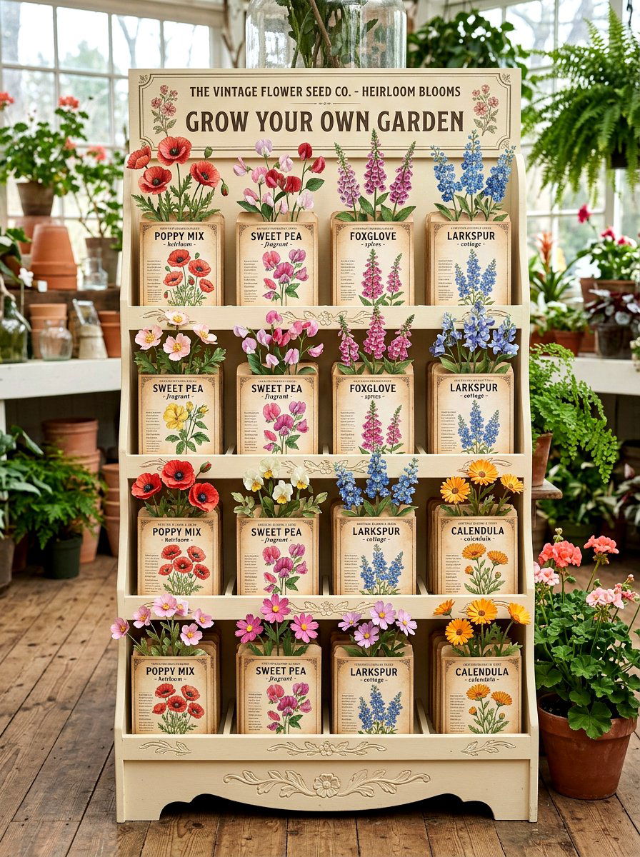 Flower Seed Packet - 25 Spring Bulletin Board Ideas