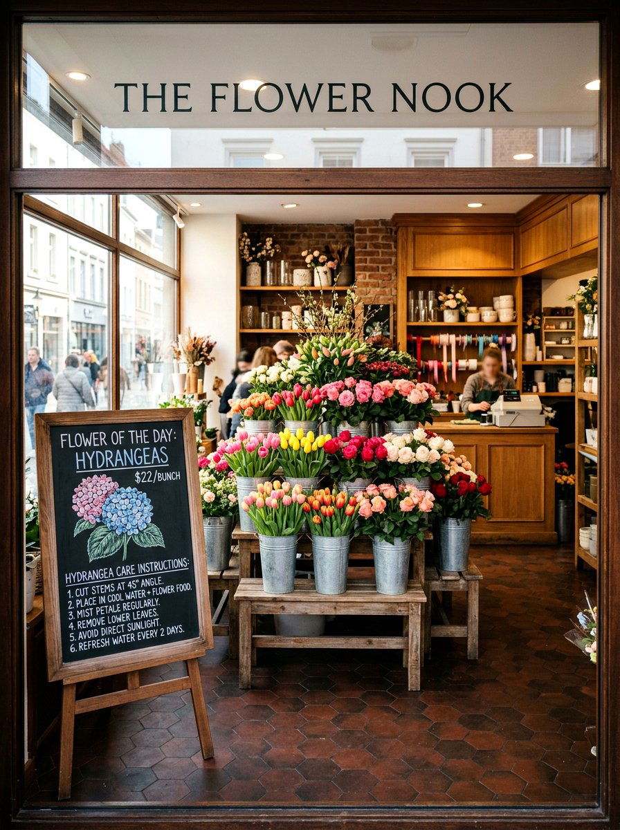 Flower Shop Interior Window - 25 Spring Chalkboard Sign Ideas