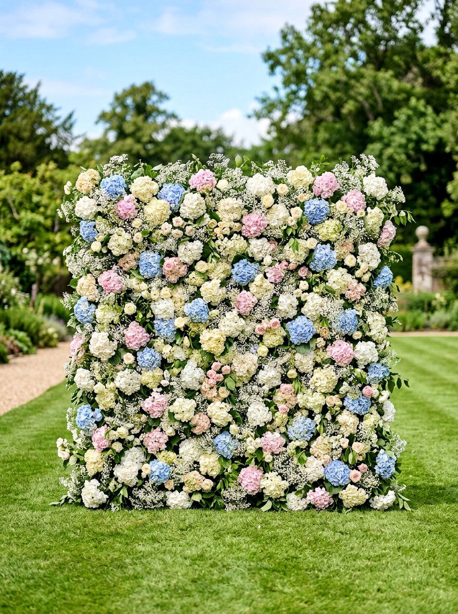 Flower Wall Backdrop - 25 Spring Garden Party Ideas