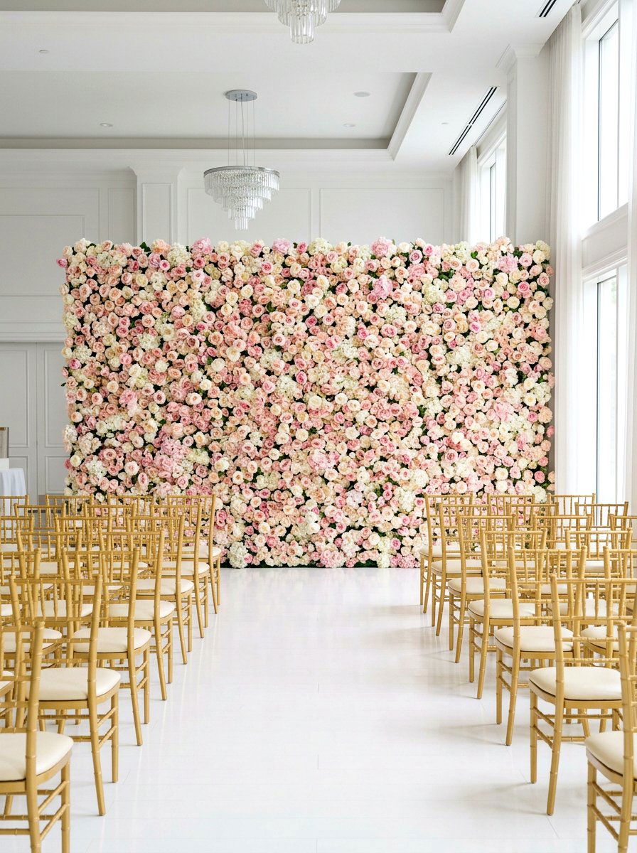 Flower Wall - 25 Spring Backdrop Ideas