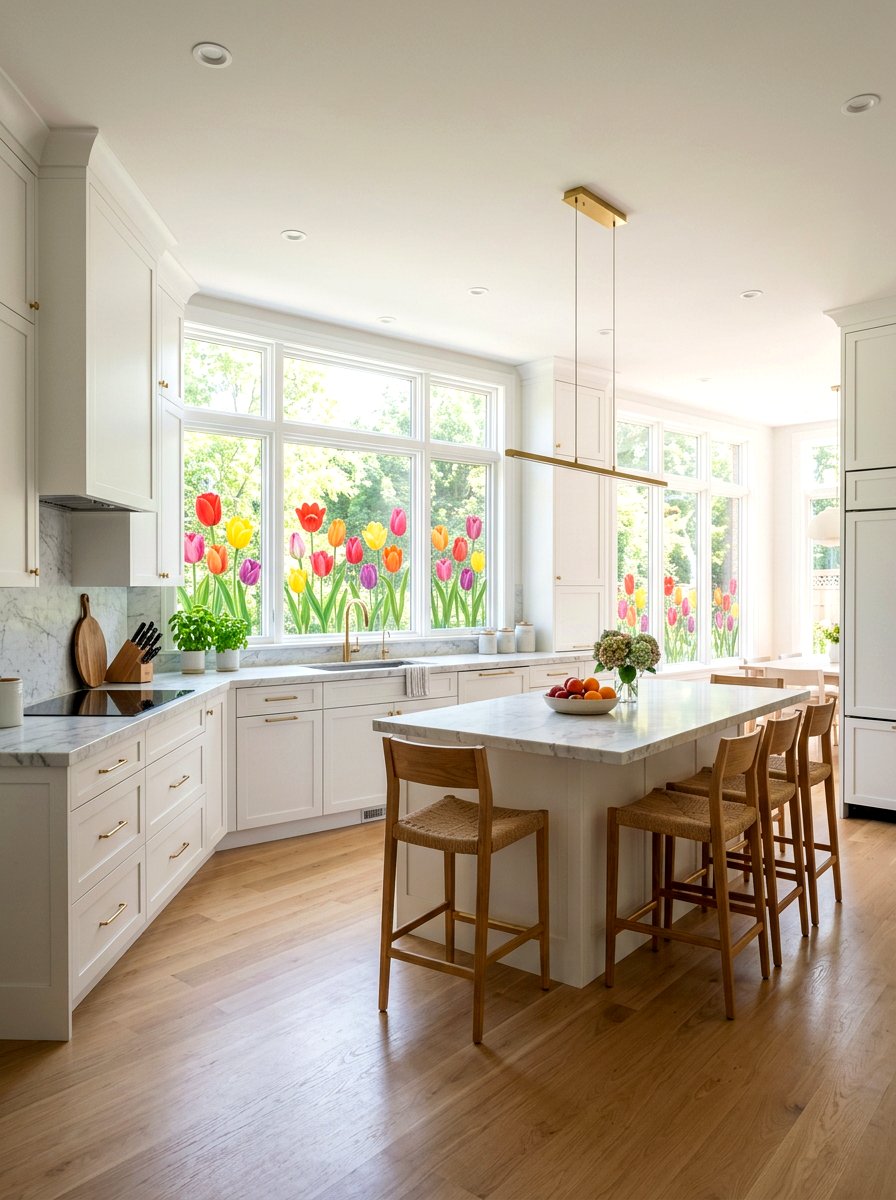 Flower Window Cling - 25 Spring Sticker Decor Ideas