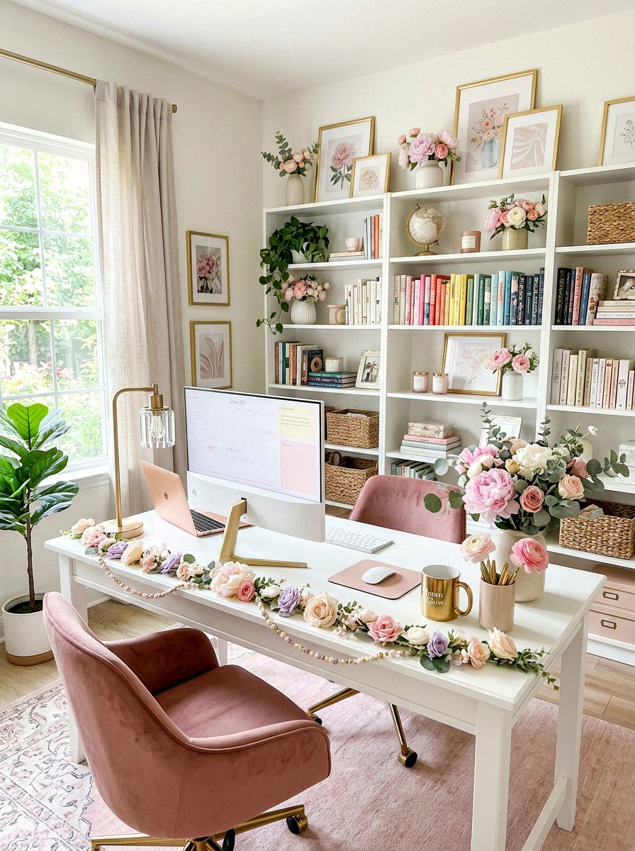 Flower bead garland - 25 Spring Wooden Bead Garland Ideas