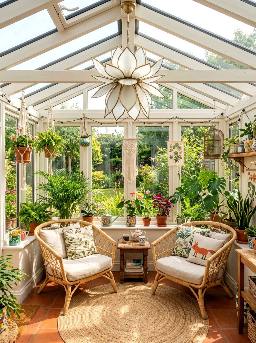 Flower shaped light fixture - 25 Spring Pendant Light Ideas