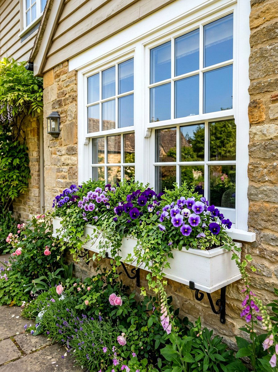 Flower window box planter - 25 Spring Floral Decor Ideas