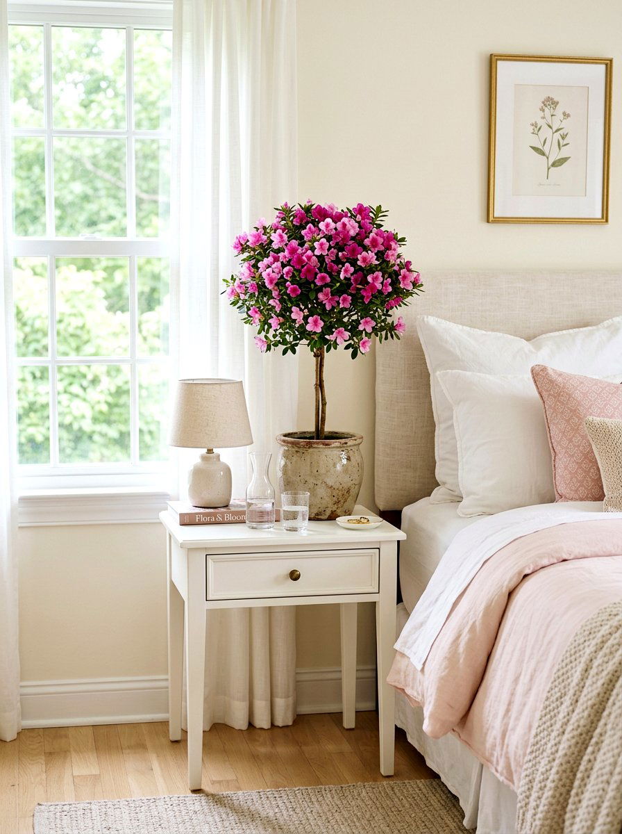 Flowering Azalea Topiary - 25 Spring Topiary Ideas