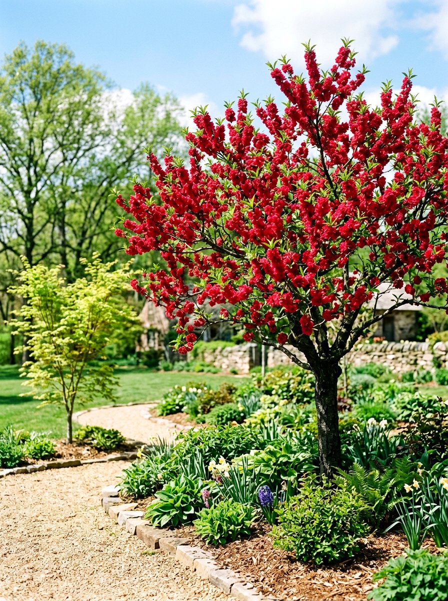 Flowering Peach - 25 Spring Flowering Tree Ideas