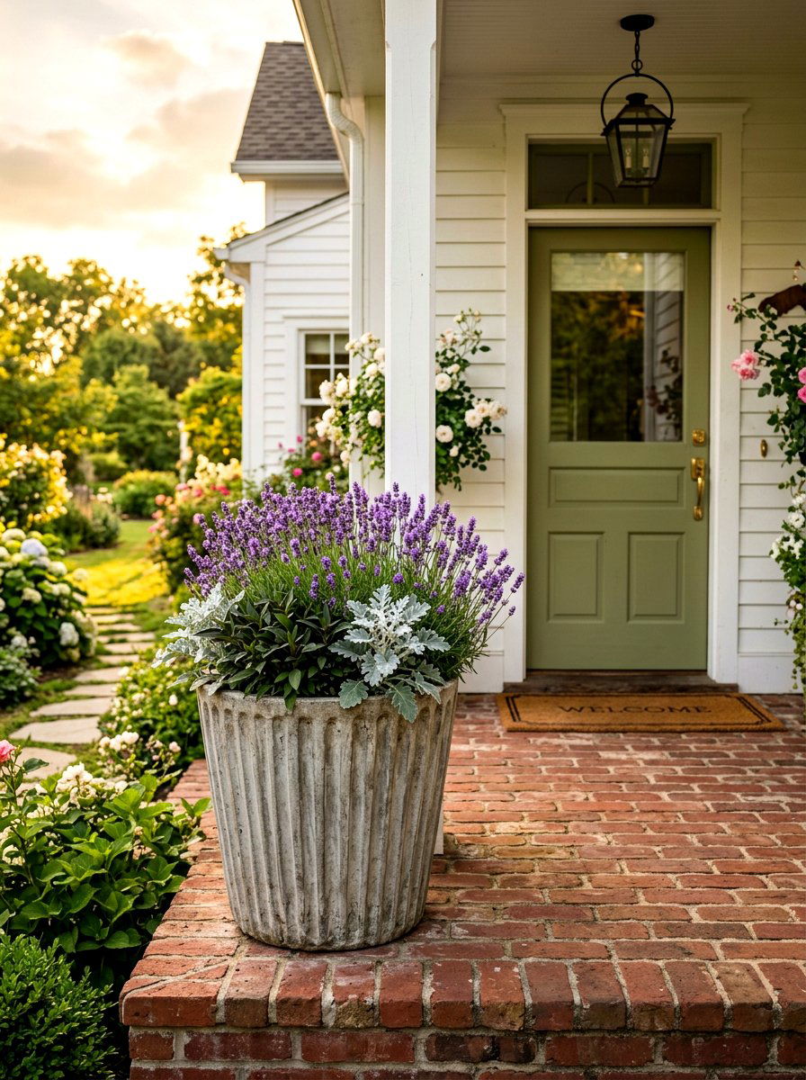 Fluted Concrete Planter - 25 Spring Concrete Planter Ideas