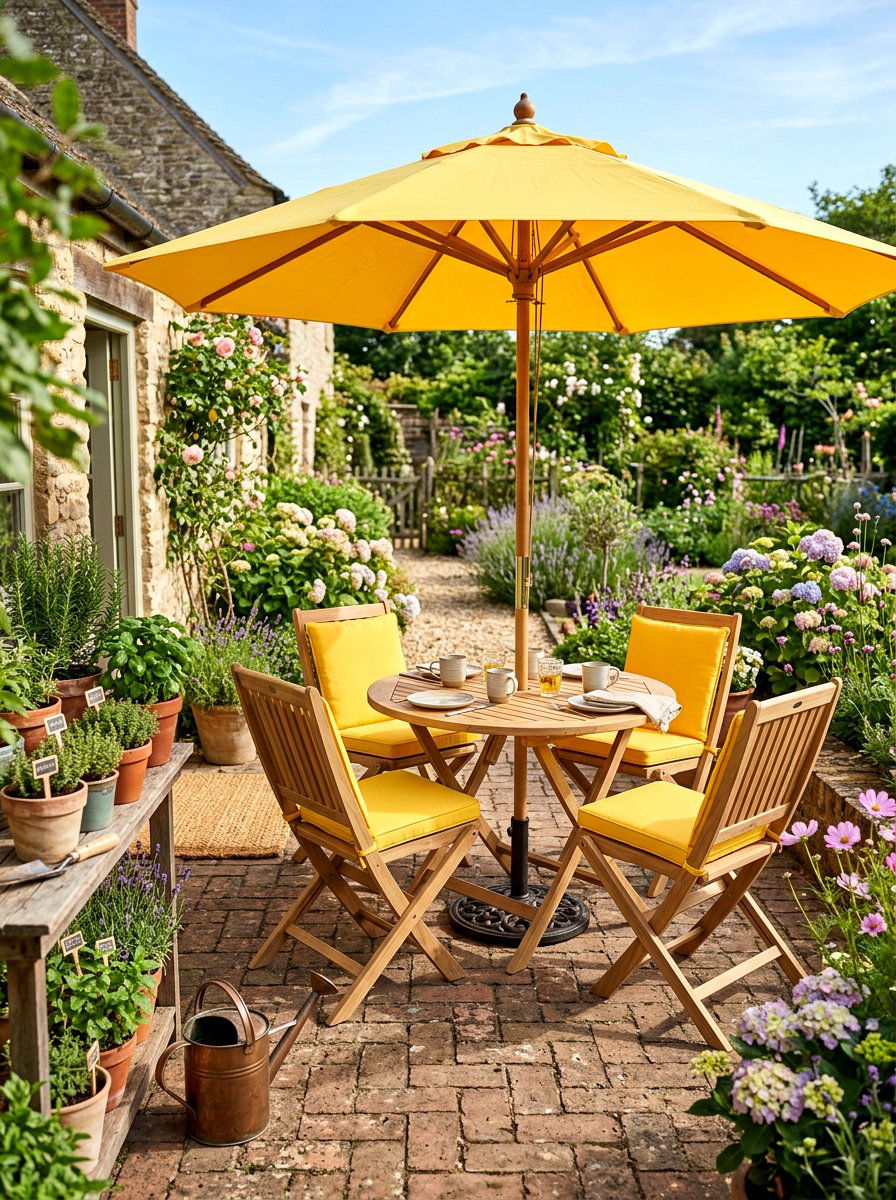 Folding patio furniture - 25 Spring Outdoor Furniture Decor Ideas