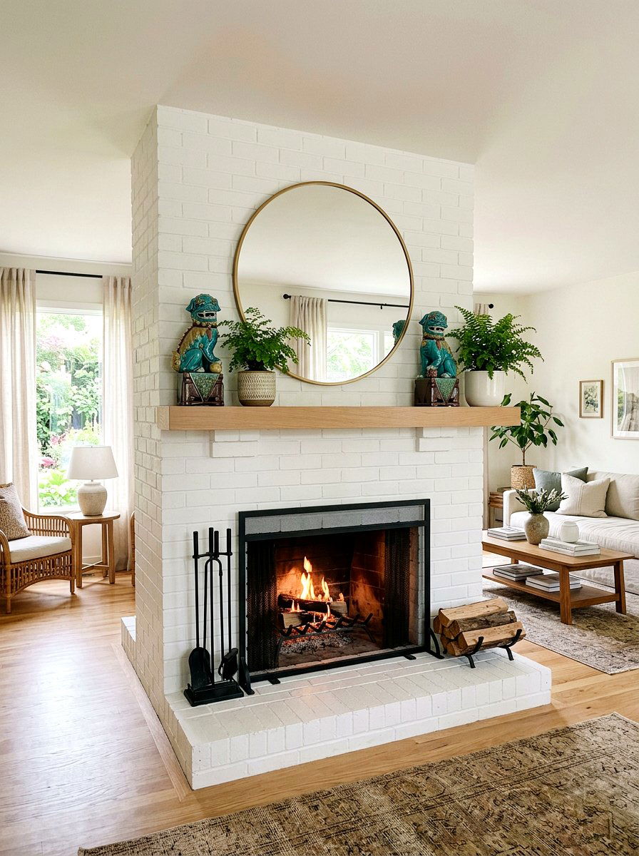 Foo dog mantel decor - 25 Spring Chinoiserie Decor Ideas