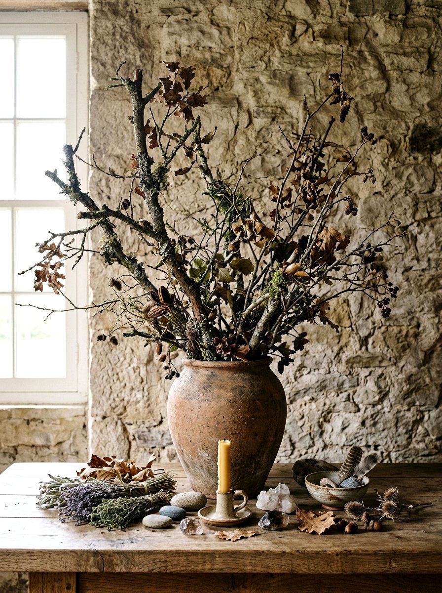 Foraged Branch Altar Design - 25 Spring Altar Flower Ideas