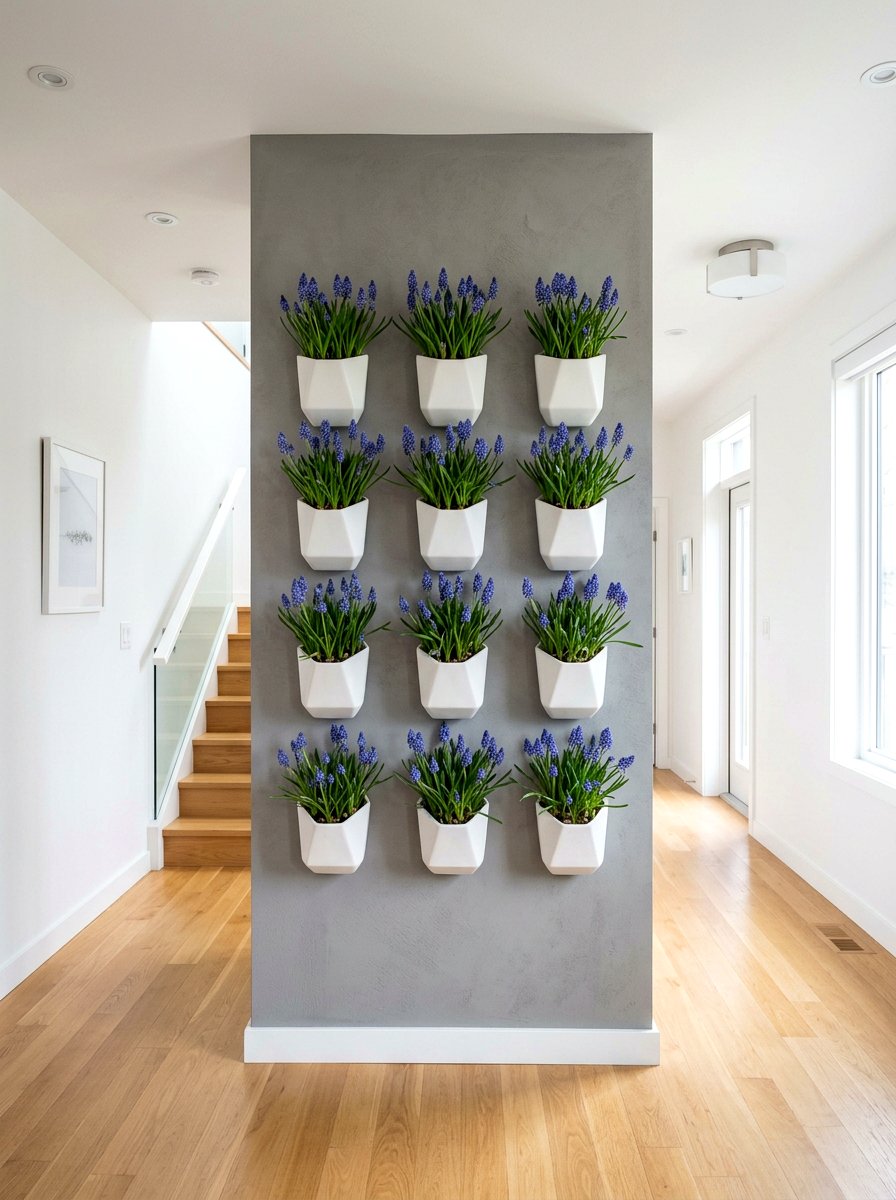 Forced Bulbs In Wall Planters - 25 Spring Forced Bulb Ideas