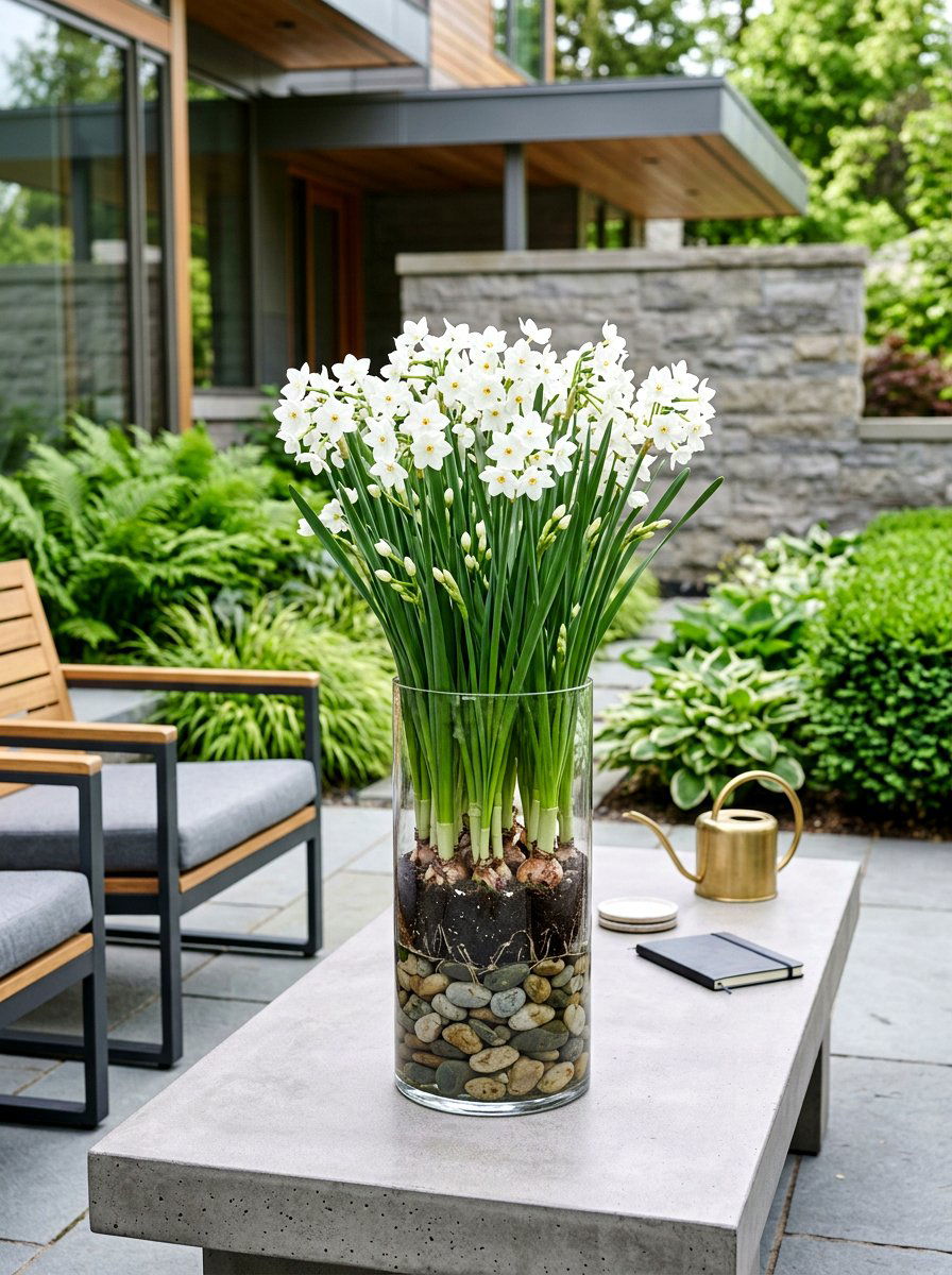 Forced bulb arrangement - 25 Spring Container Garden Ideas